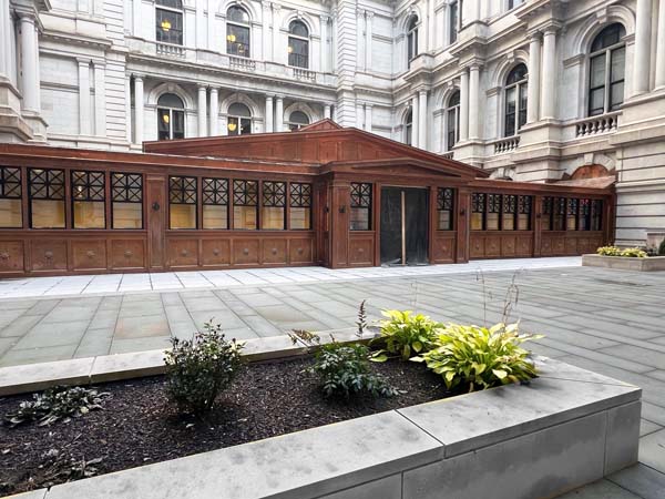 NY State Capital courtyard