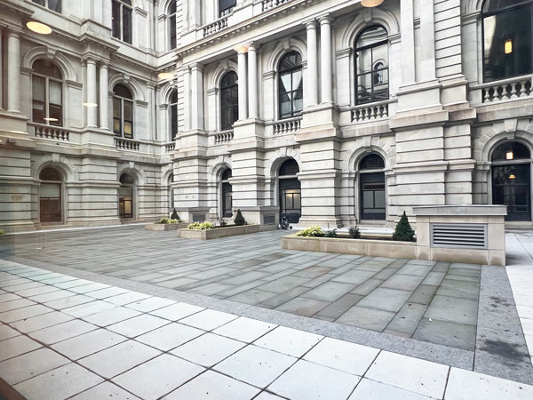 NY State Capital courtyard