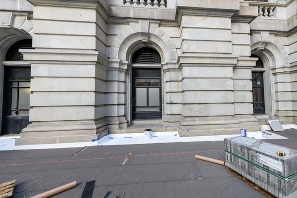 NY State Capital courtyard