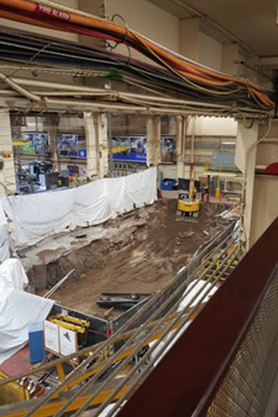 Laying out shoe for short wall