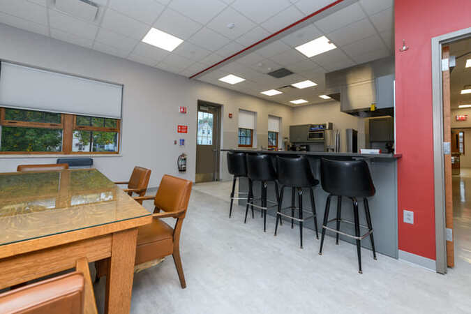Scotia Fire Dept kitchen eating area