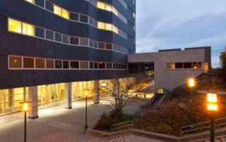 RPI LCII exterior at dusk